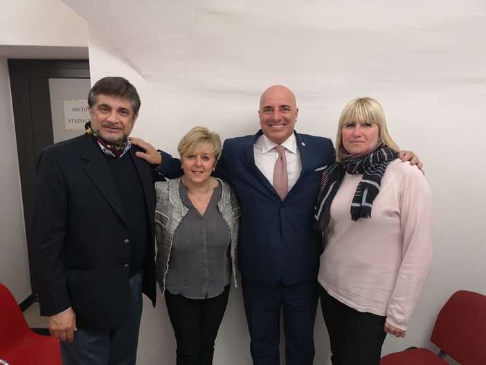 Mario Carrara e Gianni Berrino assieme a Ines Tagliareni e Monica Ottonello