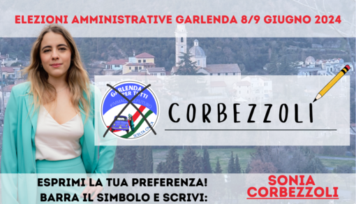 Sonia Corbezzoli annuncia la sua candidatura con Luigi Tezel per la lista &quot;Garlenda per tutti&quot;