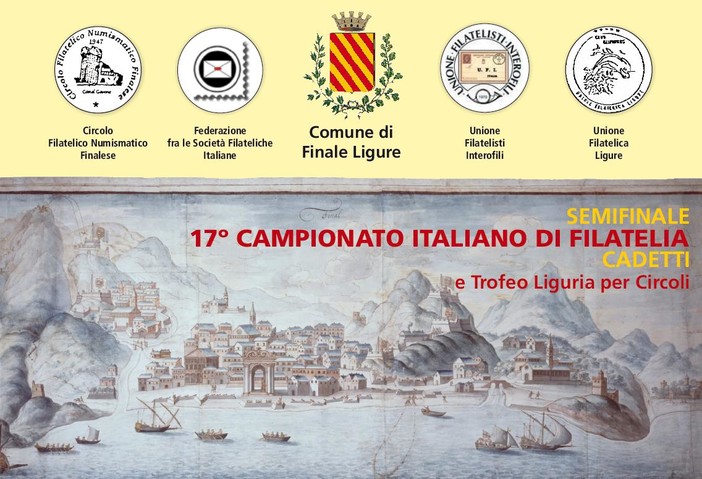 Una delle due cartoline preparate dal Circolo Filatelico Numismatico Finalese in occasione delle semifinali del Campionato Italiano Una delle due cartoline preparate dal Circolo Filatelico Numismatico Finalese in occasione delle semifinali del Campionato Italiano