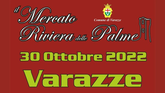 Mercato Riviera delle Palme a Varazze: il 30 ottobre una giornata di shopping a cielo aperto