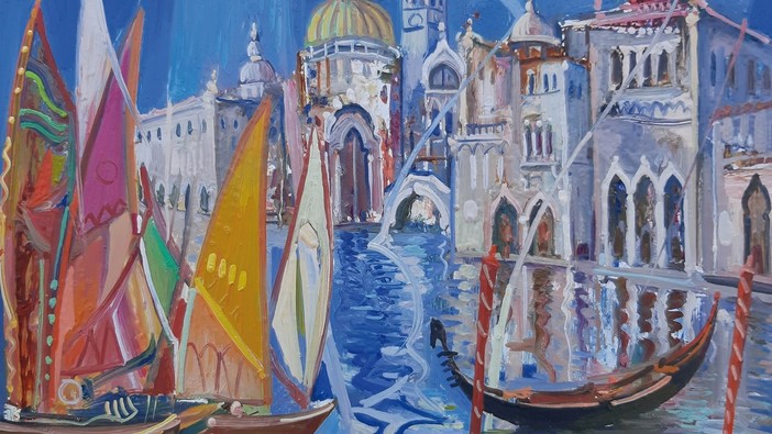 Paolo Bonetto, Carosello di vele con gondola, 2010