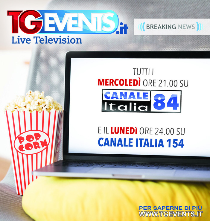 TGevents Television da oggi in onda anche sulla rete nazionale di Canale Italia 84