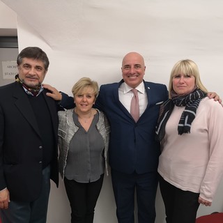 Mario Carrara e Gianni Berrino assieme a Ines Tagliareni e Monica Ottonello