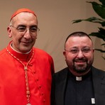 Il Cardinale Baldassare Reina con Don Carmelo Galeone