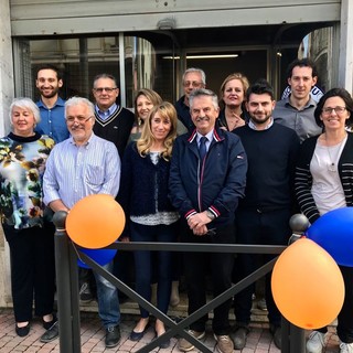 Inaugurato oggi in via Padre Garello il point elettorale di "Cengio nel Cuore" (FOTO)