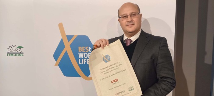 Coop Liguria vince il premio BESt Work Life sul benessere dell'azienda Coop Liguria vince il premio BESt Work Life sul benessere dell'azienda
