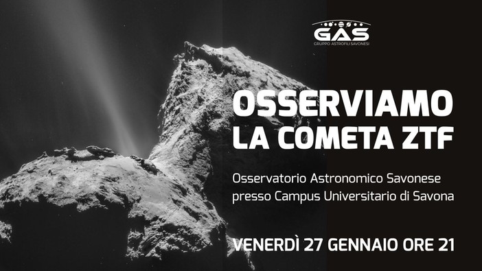 Il Gruppo Astrofili Savonesi punta il telescopio sulla cometa di Neanderthal Il Gruppo Astrofili Savonesi punta il telescopio sulla cometa di Neanderthal