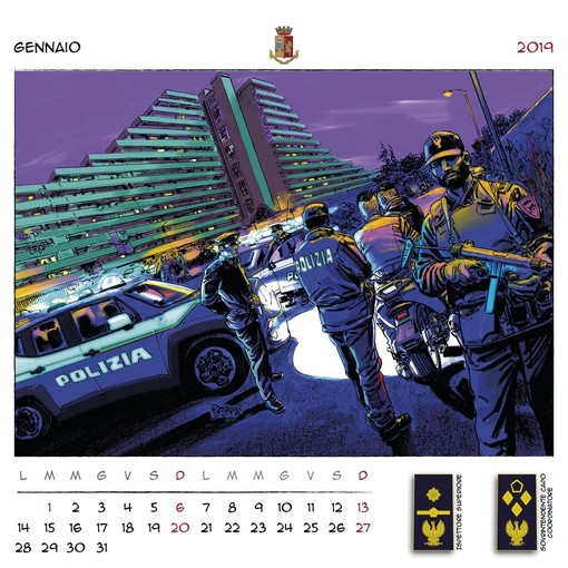 Presentata ieri a Roma l’edizione 2019 del calendario della Polizia di Stato