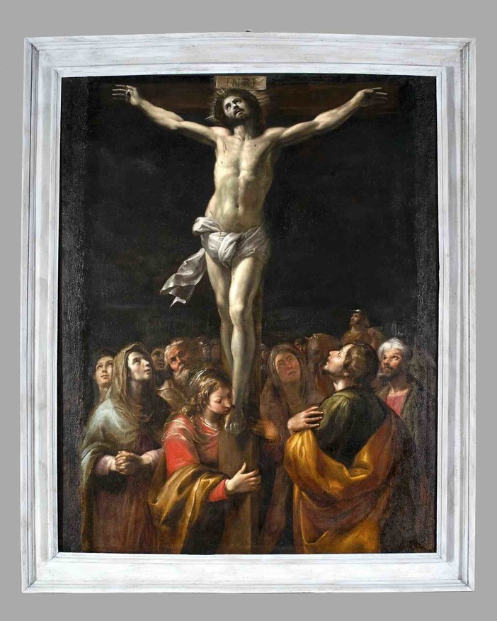 Celle Ligure, concluso il restauro della "Crocifissione" del Carlone Celle Ligure, concluso il restauro della "Crocifissione" del Carlone