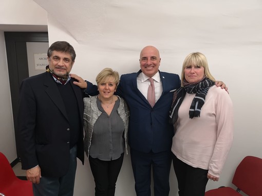 Mario Carrara e Gianni Berrino assieme a Ines Tagliareni e Monica Ottonello