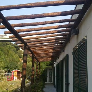Celle Ligure: in sicurezza il pergolato di Mezzalunga