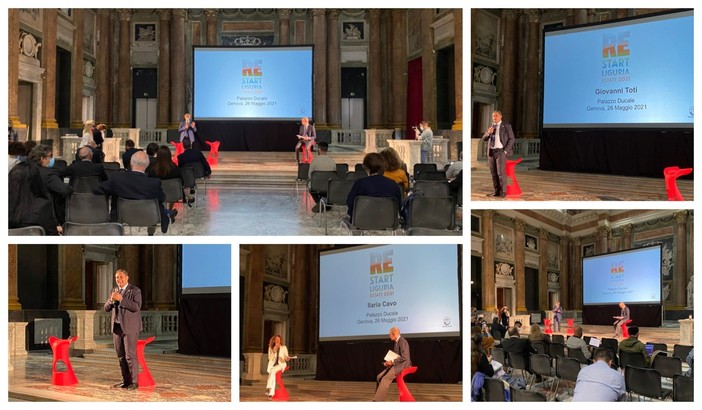 Restart Liguria, presentato a Palazzo Ducale il progetto turistico, Toti: "La Liguria riparte" (FOTO e VIDEO) Restart Liguria, presentato a Palazzo Ducale il progetto turistico, Toti: "La Liguria riparte" (FOTO e VIDEO)