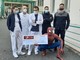 &quot;Ospedali Dipinti&quot;, il Cavalier Spiderman consegna un assegno alla Pediatria di Savona