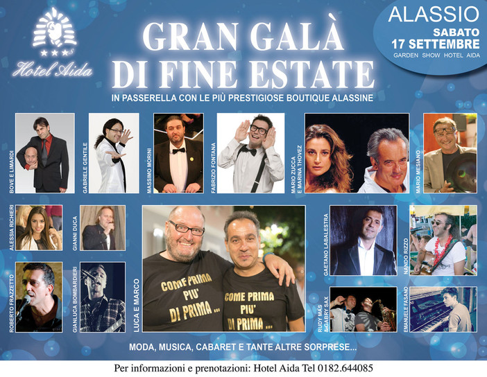 Galà di fine estate all'Aida di Alassio