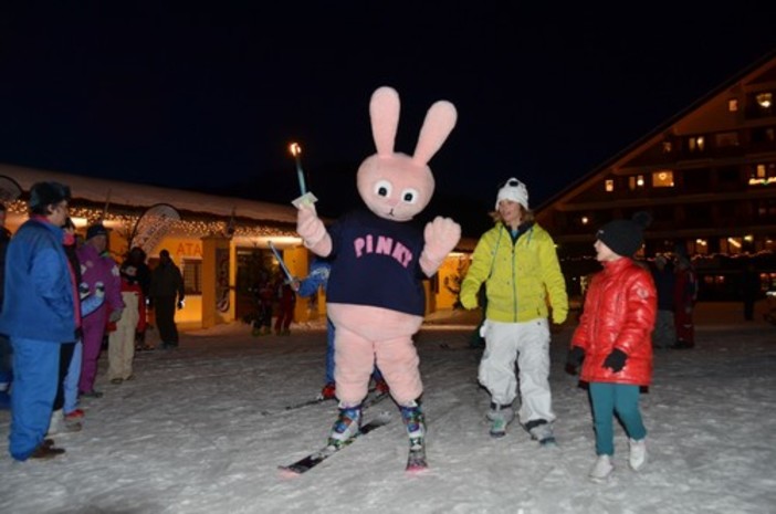 La mascotte Pinky La mascotte Pinky