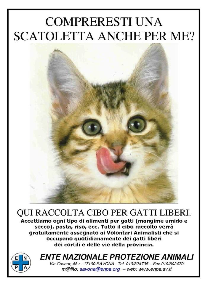 Savona, i volontari dell'Enpa in aiuto di gatti e cani bisognosi