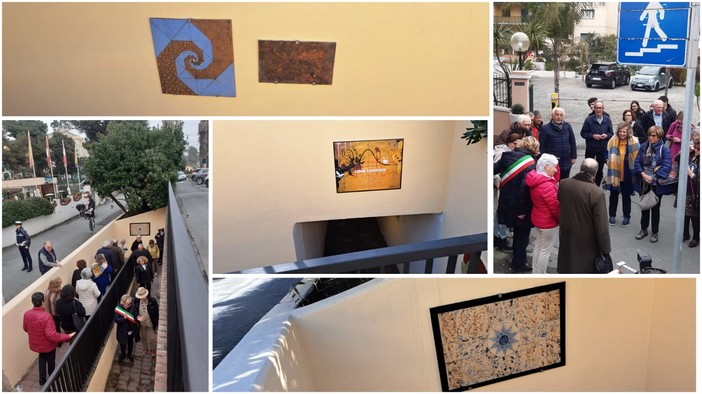 Celle, una galleria d'arte permanente nel sottopasso tra la passeggiata e i Piani: al centro la matematica (FOTO e VIDEO)