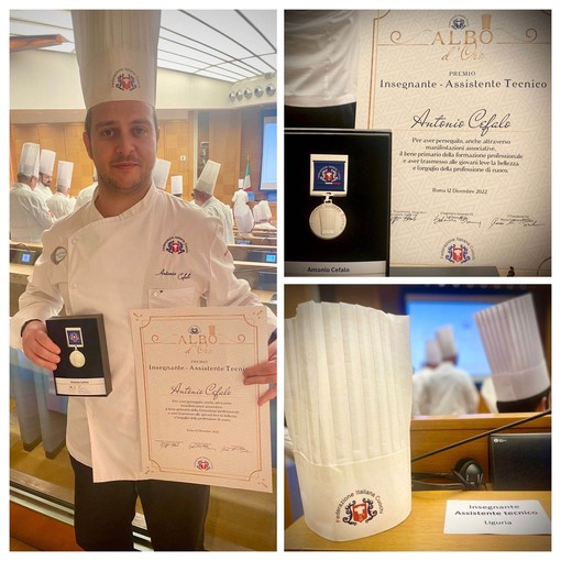Lo Chef Antonio Cefalo premiato a Roma dalla Federazione Italiana Cuochi Lo Chef Antonio Cefalo premiato a Roma dalla Federazione Italiana Cuochi