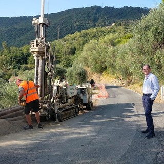 Andora, partiti i lavori di messa in sicurezza della strada per Conna