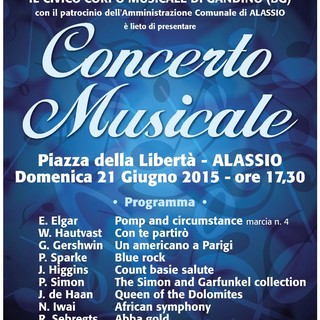 Alassio, domani concerto del Civico Corpo Musicale di Gandino