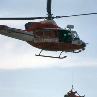 Doppio intervento dell'elicottero dei Vigili del Fuoco a Loano e Finale