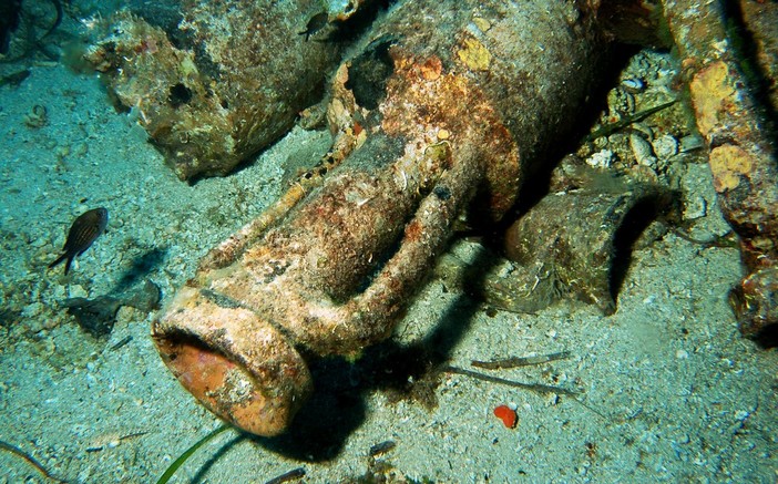 Un'antica nave romana scoperta nel mare di Alassio
