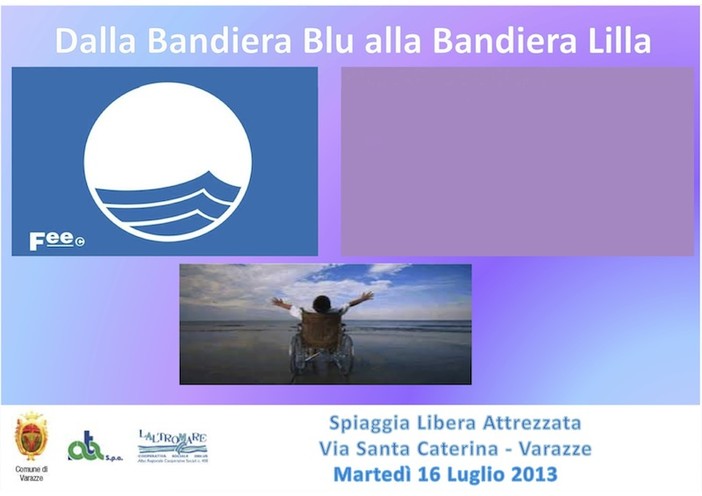 Varazze martedì 16 luglio incontro "Dalla Bandiera Blu alla Bandiera Lilla"
