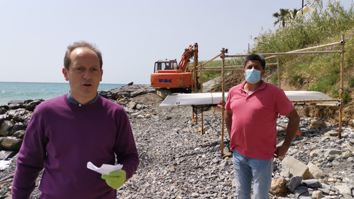 Andora: opere di messa in sicurezza per la passeggiata di Ponente Andora: opere di messa in sicurezza per la passeggiata di Ponente