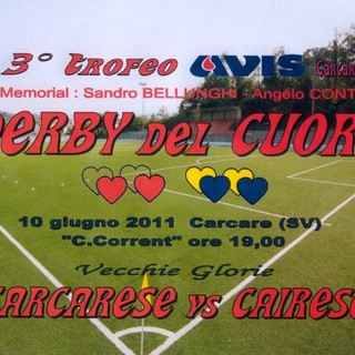Carcare: Terza edizione per il "Derby del Cuore"