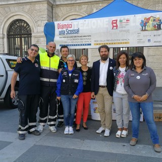 I volontari della protezione civile di Toirano, Boissano e Loano a Savona per “Diamoci una scossa”