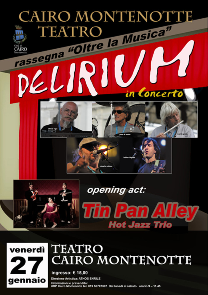 Delirium in concerto a Cairo Montenotte Delirium in concerto a Cairo Montenotte