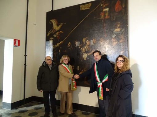 "La pesca in maschera" torna a casa a Celle: il dipinto dal 1939 era a Palazzo Pozzobonello a Savona (FOTO) "La pesca in maschera" torna a casa a Celle: il dipinto dal 1939 era a Palazzo Pozzobonello a Savona (FOTO)
