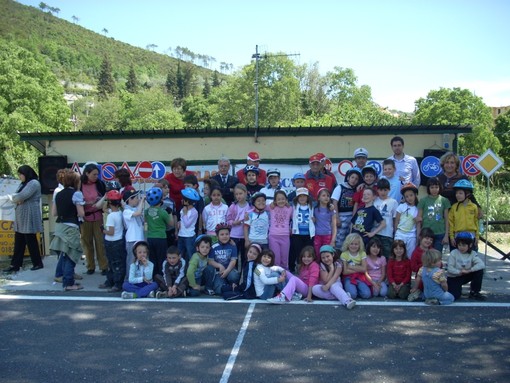 Garlenda:educazione stradale ai bambini, giornata memorabile