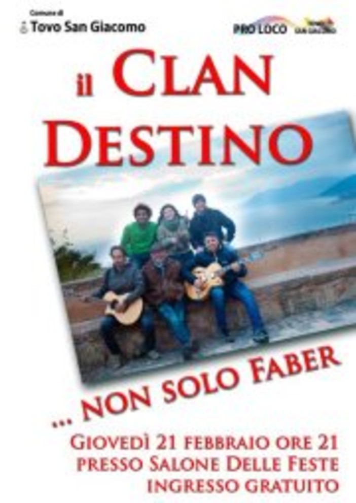 Tovo ricorda Fabrizio De Andre'