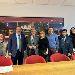 Bernardo Stroscio, ex direttore Acts, visita l’azienda Tpl Linea tra amarcord e ricordi