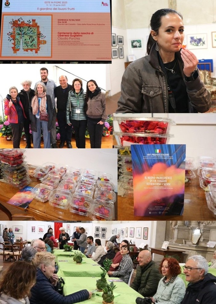 Este in fiore: sold out per il laboratorio dedicato alla Cucina con i fiori e grandi applausi per il ricordo di Libereso