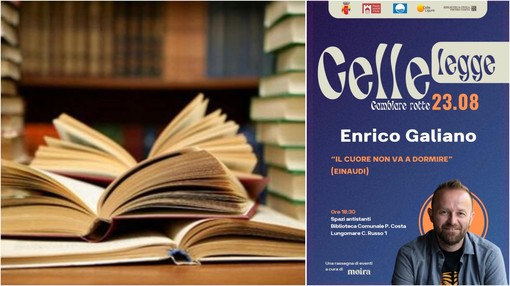 Celle Ligure, il 23 agosto Enrico Galiano presenta il suo nuovo romanzo "Il cuore non va a dormire"