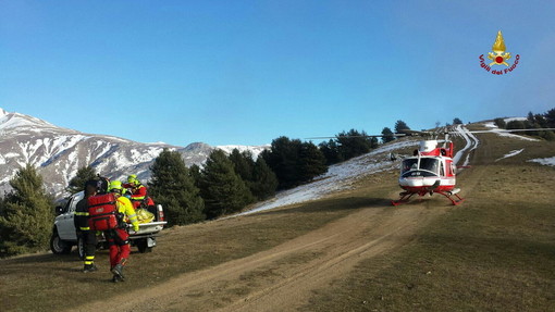Ragazzina 12enne 'scalciata' da un cavallo nella zona del Pizzo d'Evigno: trasportata in elicottero a Pietra Ligure