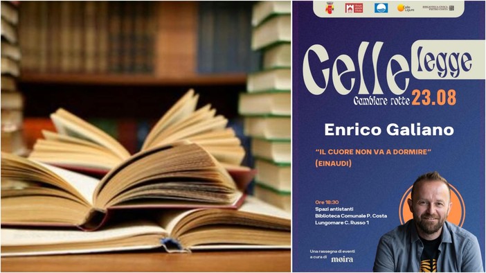 Celle Ligure, il 23 agosto Enrico Galiano presenta il suo nuovo romanzo "Il cuore non va a dormire" Celle Ligure, il 23 agosto Enrico Galiano presenta il suo nuovo romanzo "Il cuore non va a dormire"