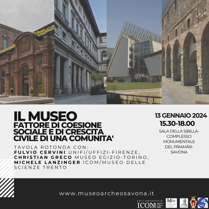 Savona, evento al Priamar: “Il museo fattore di coesione sociale e di crescita civile di una comunità” Savona, evento al Priamar: “Il museo fattore di coesione sociale e di crescita civile di una comunità”