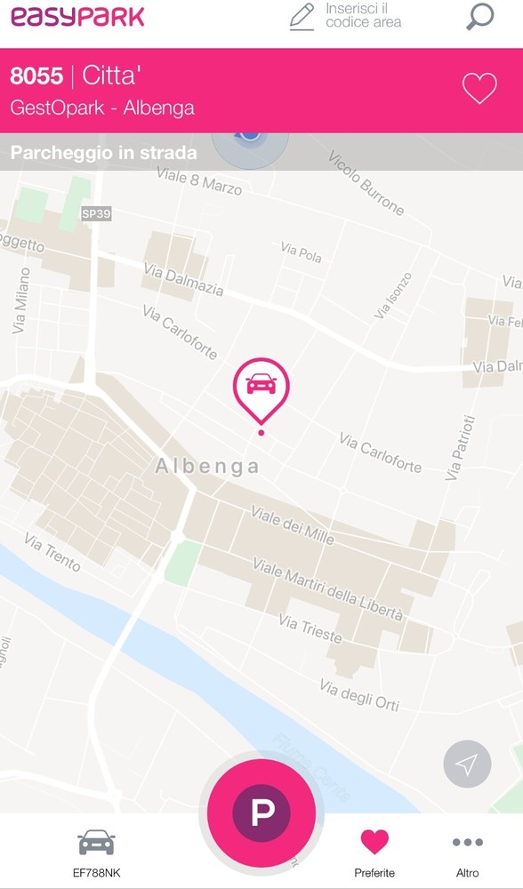 Albenga, la segnalazione di un cittadino: "Il servizio easypark è venuto meno, ma l’app stessa riconosce l’area come valida e attiva"