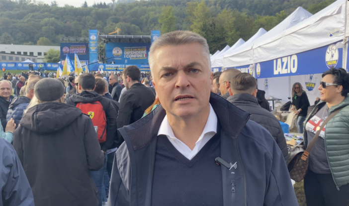 Edoardo Rixi a Pontida Edoardo Rixi a Pontida