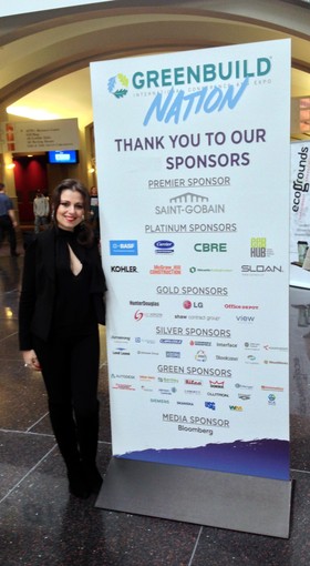 La loanese Francesca Galati Bolognesi al "Greenbuild" di New Orleans