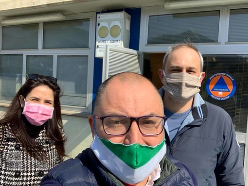 Lega: Ripamonti, Bruzzone, Foscolo e Mai donano mascherine alla Liguria