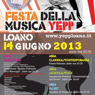 Locandina della festa della musica 2013