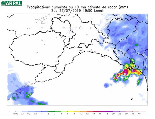 Maltempo, 66 millimetri di pioggia sul Colle del Melogno