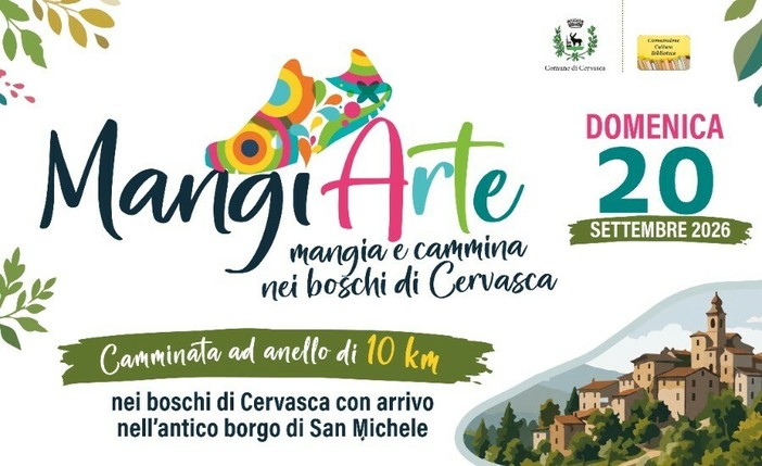 Cervasca, tra boschi e sapori arriva "MangiArte": una camminata di 10 chilometri