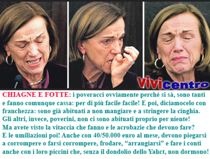 Fornero, una lacrima sul viso, vuole dire molte cose: Ma ci fa o ci è? Fornero, una lacrima sul viso, vuole dire molte cose: Ma ci fa o ci è?