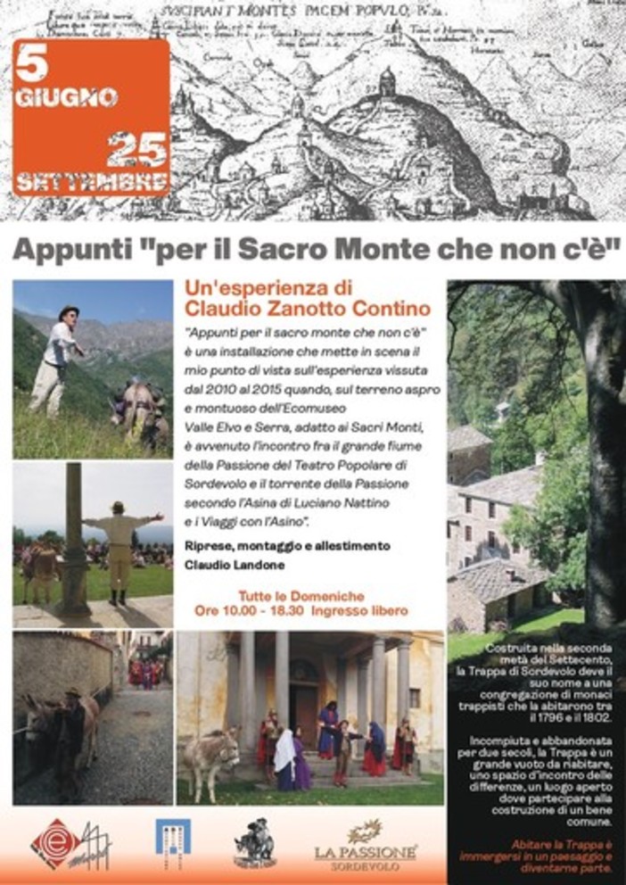 Passione 2022, alla Trappa di Sordevolo in provincia di Biella, "Appunti per il Sacro Monte che non c'è"