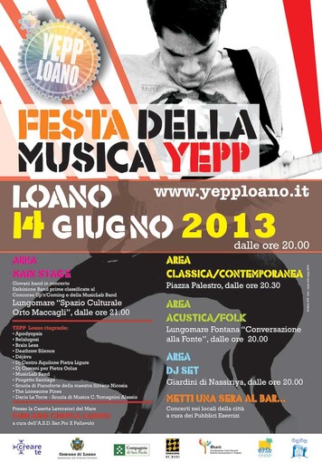 Locandina della festa della musica 2013